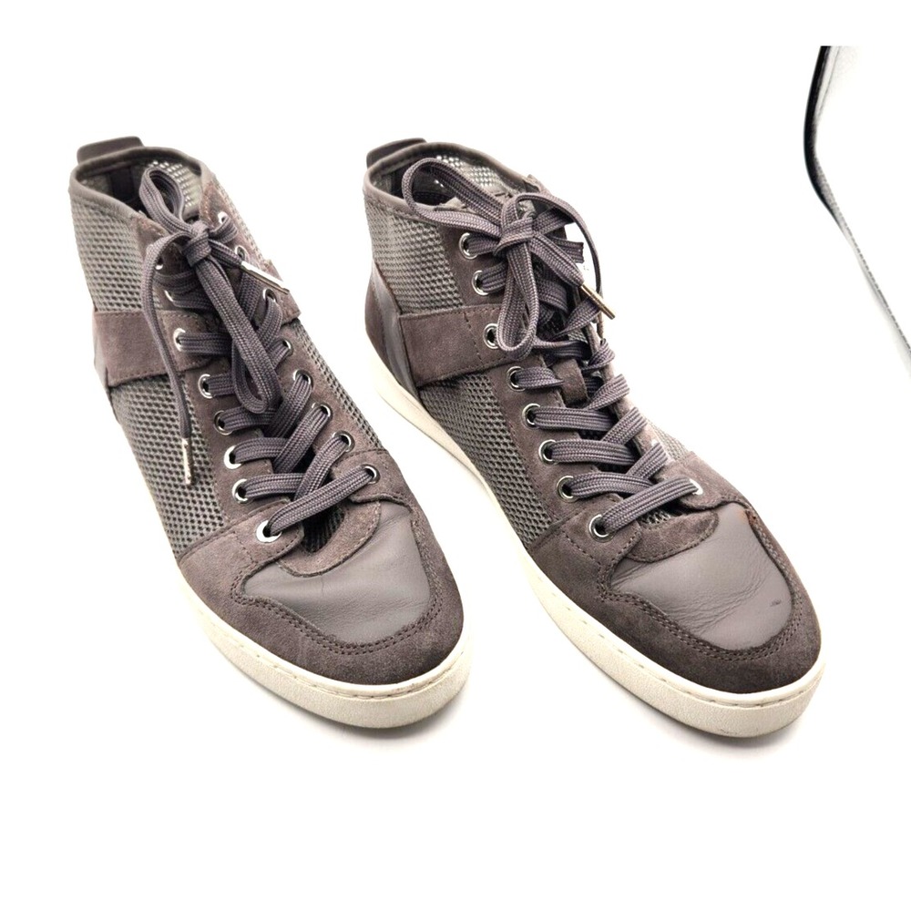 Michael Kors Matty Women's Size 9M High Top Gray Leather Sneakers Looks Good